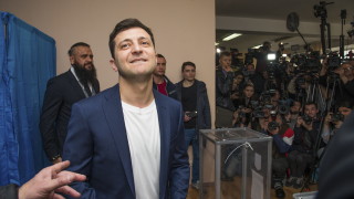 Кандидатът за президент на Украйна Владимир Зеленски събира 71 8 от