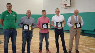 Министърът на младежта и спорта Красен Кралев и кметът на