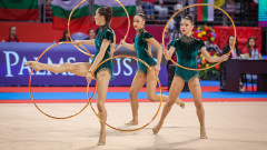 Ансамбълът на България взе сребърните медали на финала с ленти и топки на Световната купа