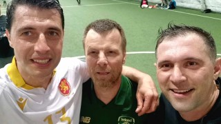 Директорът на Академия Левски Елин Топузаков и водещият на сутрешния