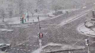 Снежна буря придружена с ураганен вятър се разрази в Разград