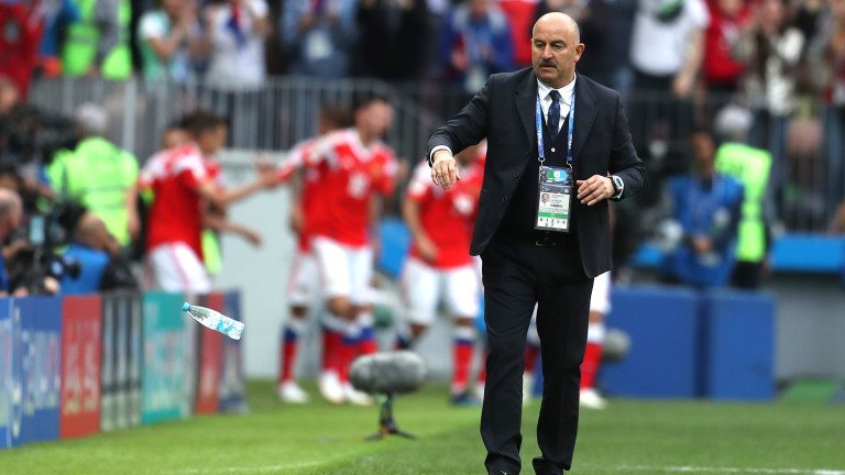 Националният селекционер на Русия - Станислав Черчесов поздрави своите момчета