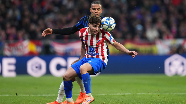 Атлетико Мадрид шокира Интер с късен гол и нанесе първа загуба на нерадзурите