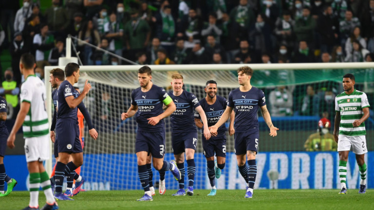 Манчестър Сити победи Спортинг (Лисабон) с респектиращото 5:0 ) в