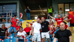 Бивши играчи на ЦСКА подкрепиха отбора в Батуми