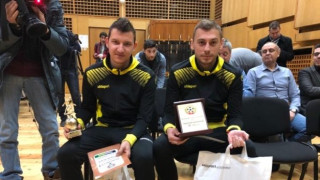 Лидерите на Ботев отвяха Мартин Камбуров за "Футболист на Пловдив" 