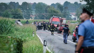 Италиански военен самолет се е разбил в събота по време