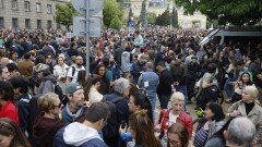 Протест в защита на Васил Терзиев пред Столична община: "Мутрите няма да ни вземат София"