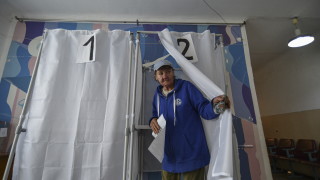 Първите частични резултати от гласуването в четирите окупирани от Русия