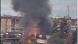 Голям пожар избухна в центъра на София