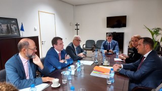 Министърът на вътрешните работи на България Калин Стоянов и гръцкият