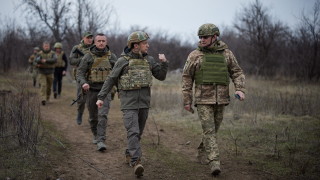 Украинският президент Володимир Зеленски неочаквано посети където украинските и руските