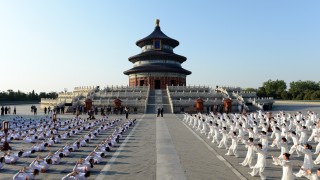 Йога ентусиаст и премиер на Индия Нарендра Моди се превърна