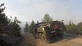  Военните гасят пожар в Хасковско 