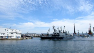 Корветата Бодри се завърна днес от петдневното американо украинско учение Sea