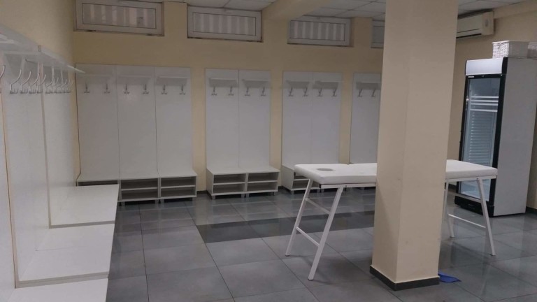 ЦСКА остави в перфектно състояние съблекалнята си на "Лаута" 