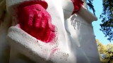 "Окървавиха" паметника на Съветската армия в Стара Загора