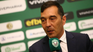 Изпълнителният директор на Лудогорец Ангел Петричев говори преди заминаването на