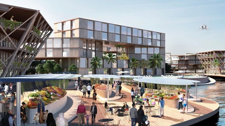 Първият плаващ град, устойчив на наводнения и цунами