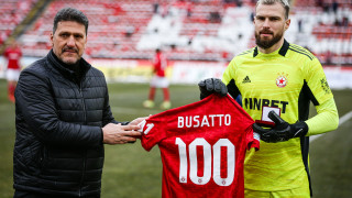 Стражът на ЦСКА Густаво Бусато изигра 100 ия си мач за
