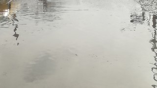 Обилни дъждове разрушиха път и наводниха гимназия в община Бяла 