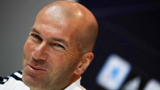 Треньорът на Реал Мадрид Зинедин Зидан говори пред медиите преди