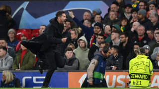 Треньорът на Атлетико Мадрид Диего Симеоне говори преди мача