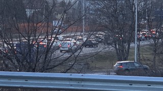 Километрично задръстване по бул Цариградско шосе в София Причината е верижна