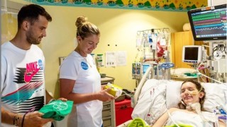 Най добрият български тенисист Григор Димитров посети болница в американския град