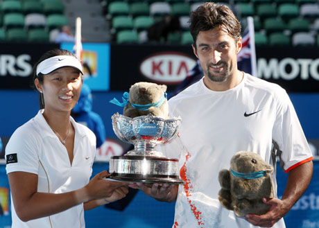 Тянан и Зимонич спечелиха титлата при смесените двойки