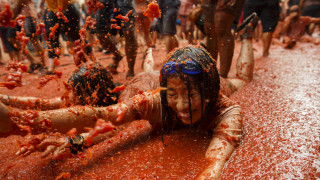 Започна фестивалът Томатина 2017 Испанското градче Буньол е домакин на