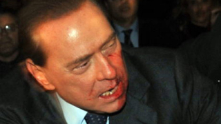 Берлускони с разбит нос, но с по-висок рейтинг