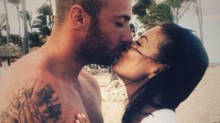 Нападателят на Септември Мартин Тошев и нежната половинка в