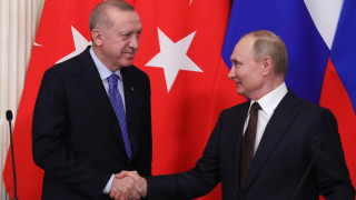 Ердоган увери Путин, че Турция работи за справедлив и траен край на войната в Украйна