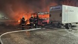 Пожар избухна в базата на "Общински превози" в Костинброд - 9 превозни средства изгоряха