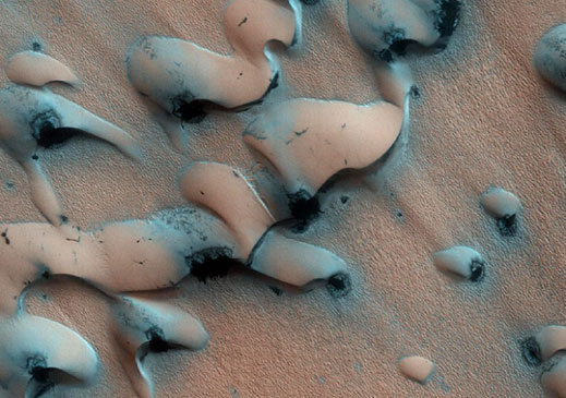 Песъчинките на Марс танцуват