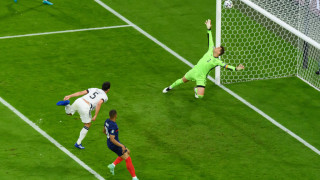 Франция - Германия 1:0 (Развой на срещата по минути)