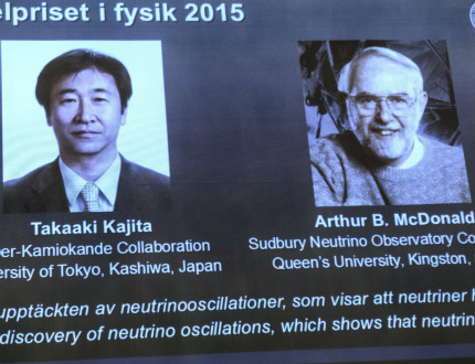 Японец и канадец поделят Нобела за физика за 2015 г. 