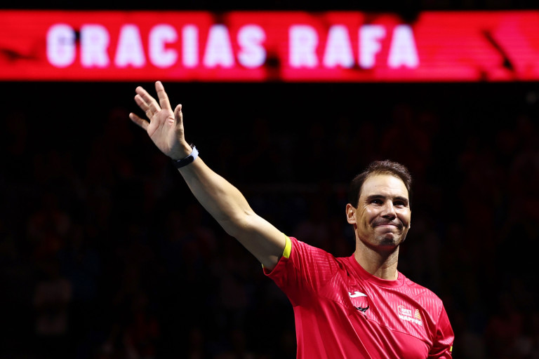 Рафаел Надал по време на Davis Cup през 2024 г.