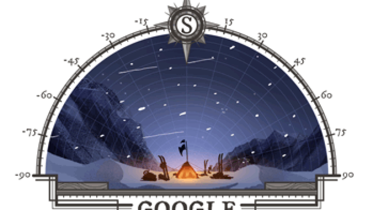 105 години от покоряването на Южния полюс – събитието то Google