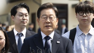 Кандидатът за президент на Южна Корея Лий Дже мюн от Демократическата